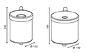 Cendrier Gilles 0.5-1.5 Lt