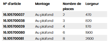 Support vélo plafond 3800