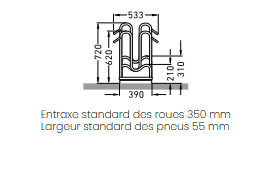 Support à vélo 4000 & 4000 BR (Bilatéral)