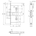 SERRURE ANTI-PANIQUE E - BMH 1759 - PZ 65 / 72