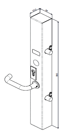 E-BR - Serrures motorisées CDVI en applique avec béquille