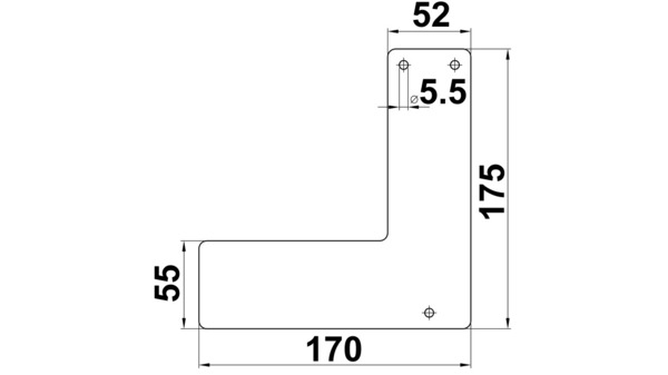 PLAQUE DE MONTAGE POUR EH EXIT CONTROLLER