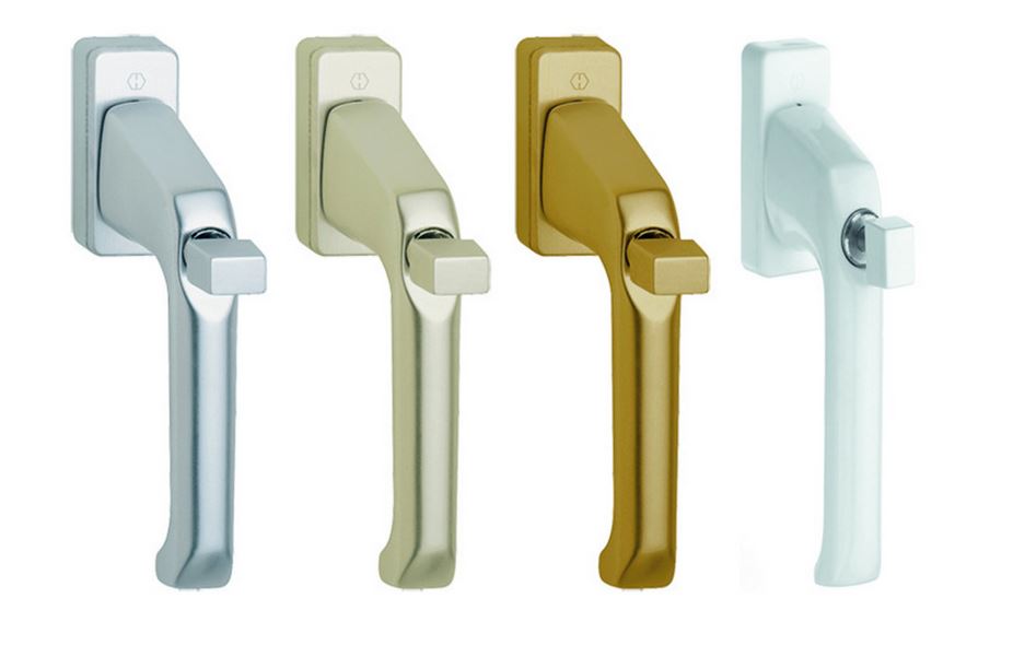 POIGNÉES DE FENÊTRE AVEC FERMETURE HOPPE 013R/U34