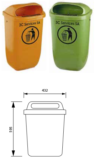 Poubelle Myriam 50 Lt