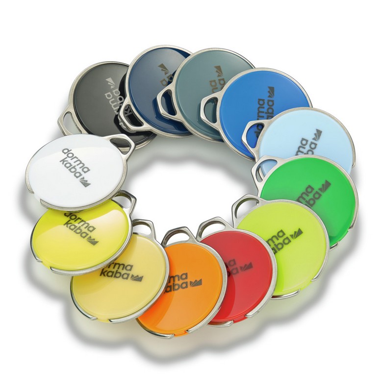 BADGES PORTE-CLES MIFARE DESFIRE 8K EV3 DORMAKABA A-BE-MID-SHINE