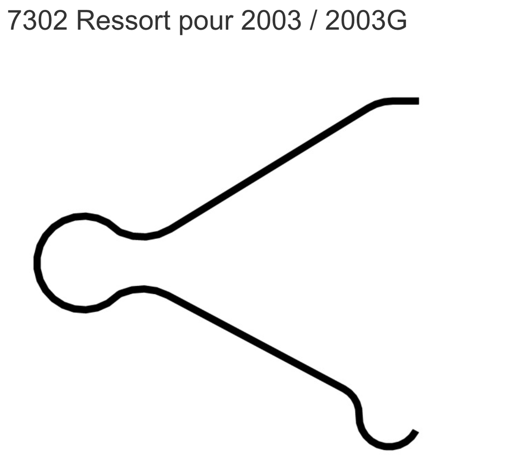 SCHANIS 7301 RESSORT POUR 2003 / 2003G, 11 X 0.8MM