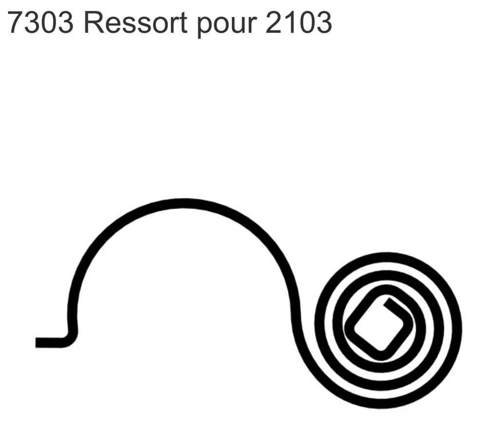 SCHANIS 7303 RESSORT POUR 2103, 13X1,2MM