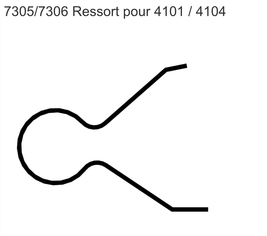 SCHANIS 7306 RESSORT POUR 4101 / 4105, 6 X 0.6MM