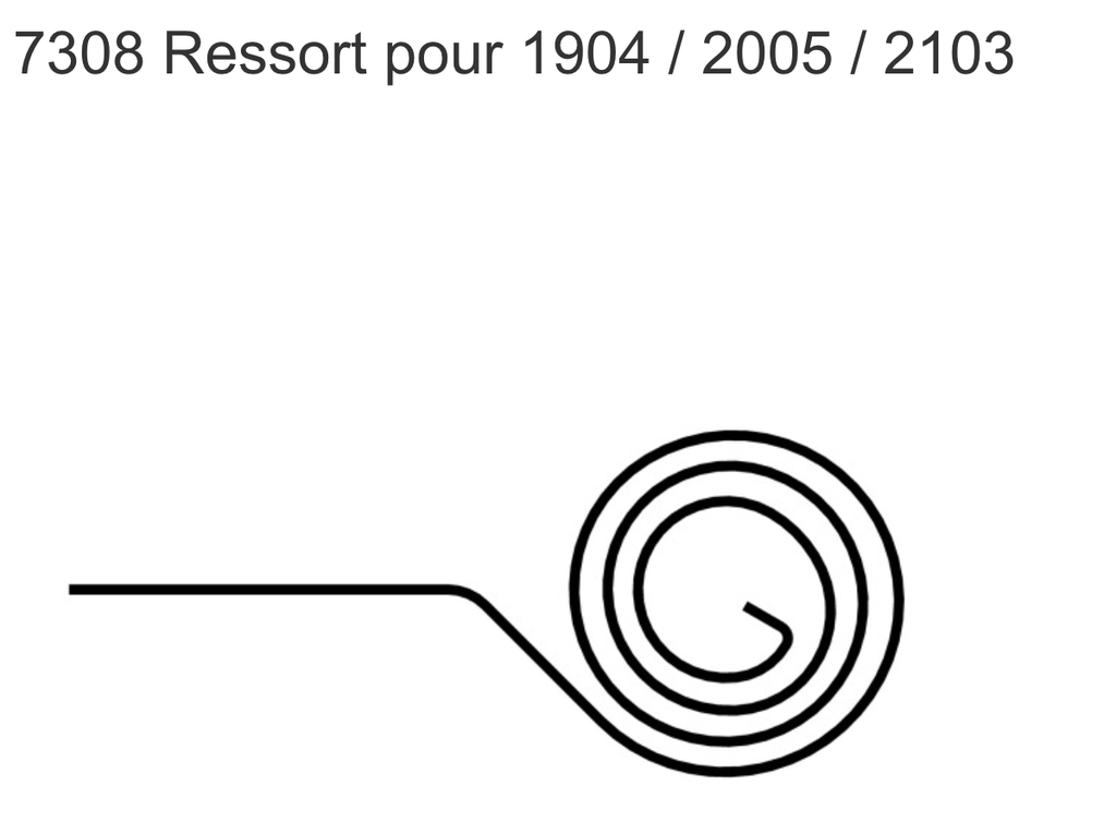 SCHANIS 7308 RESSORT POUR 1904 / 2005 / 2103, 10X0.4MM
