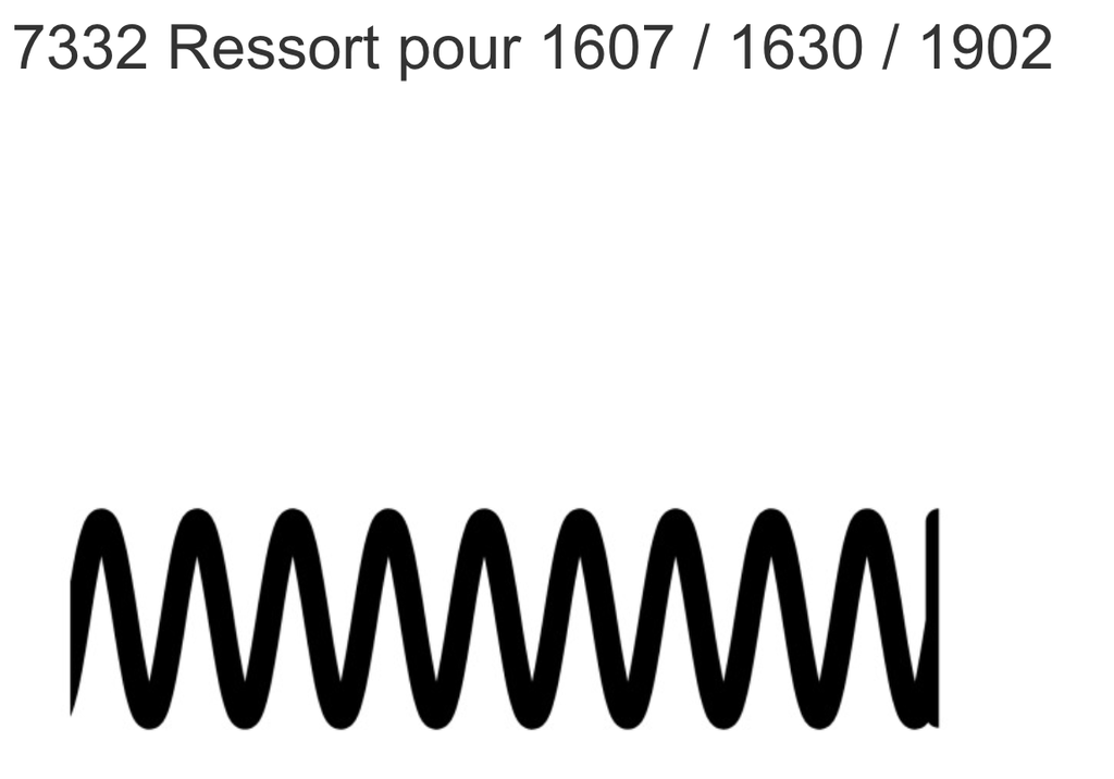 SCHANIS 7332 RESSORT POUR 1607 / 1630 / 1902, 4.2 X 0.5 X 20 MM