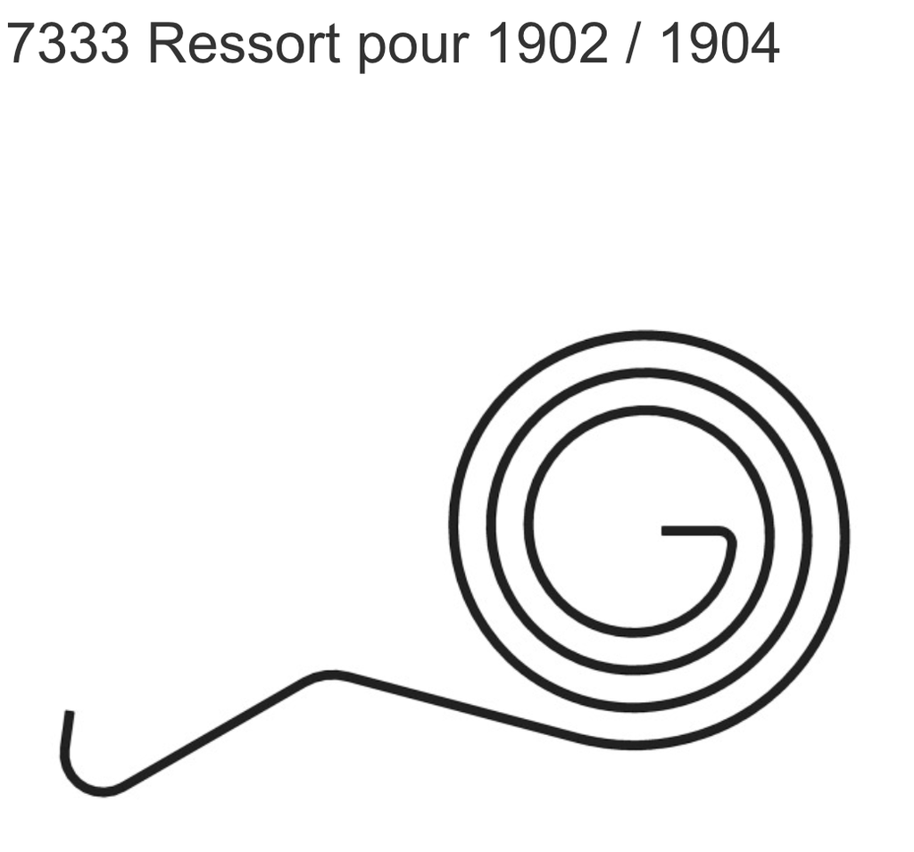 SCHANIS 7333 RESSORT POUR 1902 / 1904, 12.5X0.3MM