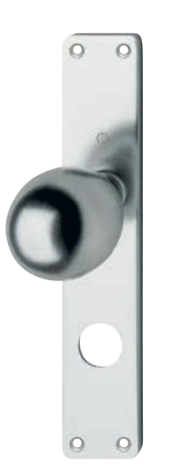 BOULE FIXE HOPPE, ALU, SUR ENTRÉE LONGUE CM12X1,25 (60L/202)