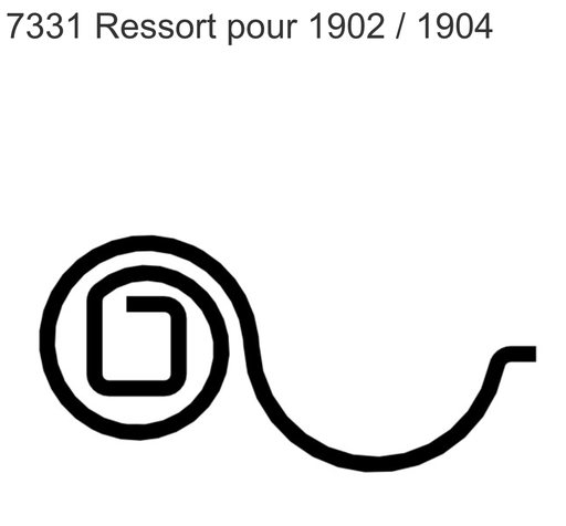 [7331] SCHANIS 7331 RESSORT POUR 1902 / 1904, 9 X 1.3 MM