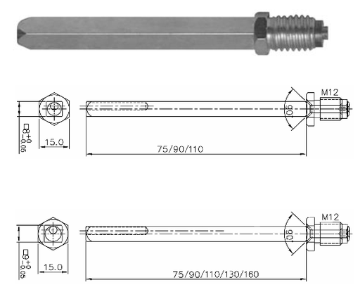 CARRÉ À LEVIER NICKAL M12