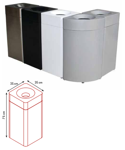 Poubelle modulable carré