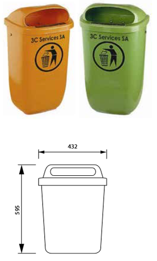 Poubelle Myriam 50 Lt