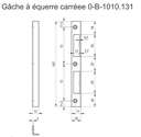 Schanis Gâche à équerre carréee 0-B-1010.131, REV