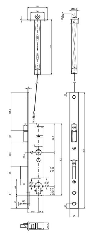 MSL Serrure DELTA 19464PE