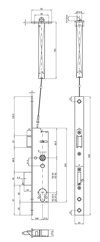 MSL Serrure DELTA 19466PBa-ZF