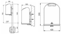 Poubelle Diana 45 Lt