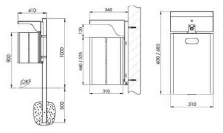 Poubelle Bruno 40-50 Lt
