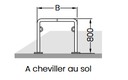ARCEAUX POUR VÉLOS -  Etrier d‘appui Trust (A cheviller)