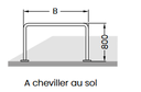 ARCEAUX POUR VÉLOS - Etrier d‘appui 9100 (A cheviller)