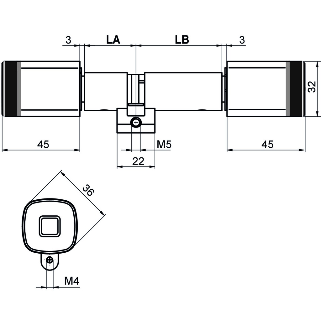 CYLINDRE DIGITAL DORMAKABA EVOLO RZ 1539-K6