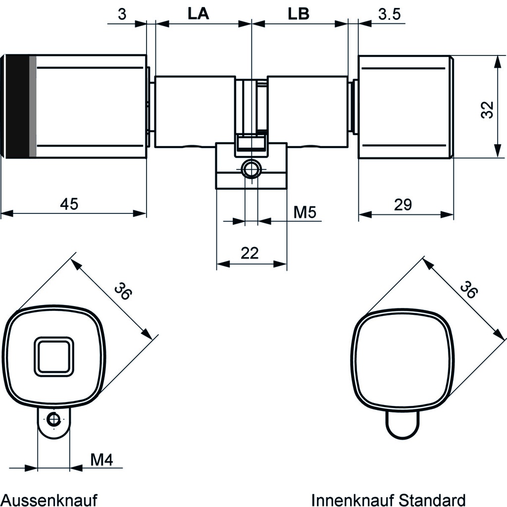 CYLINDRE DIGITAL DORMAKABA EVOLO RZ 1535-K6