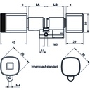 CYLINDRE DIGITAL DORMAKABA EVOLO RZ 1535-K6