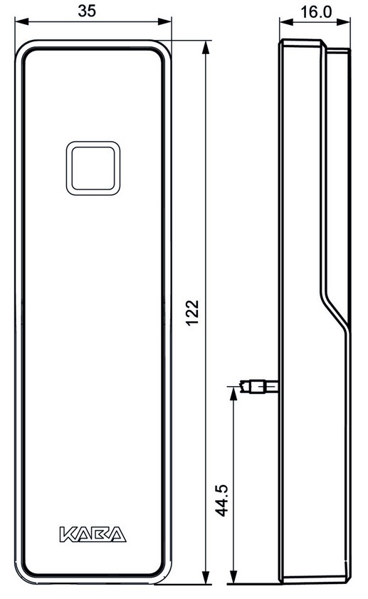 LECTEUR EVOLO DORMAKABA 9104-K6
