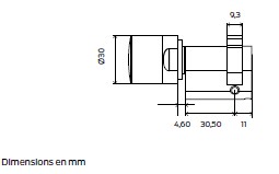 DEMI-CYLINDRE NUMÉRIQUE PZ SIMONS VOSS 3061 – SC passif (Z4.30-10.MP.HZ.G2)