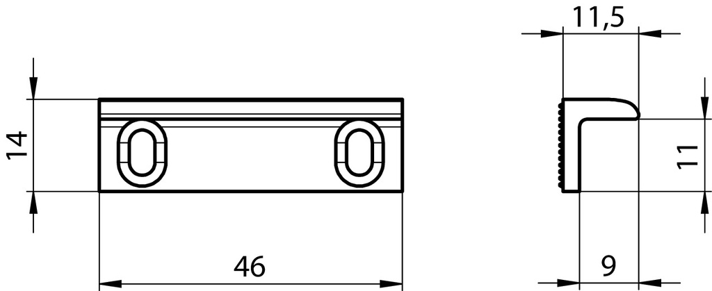 Demi-tour gâche électrique standard (Pour série 14,17,19) (copie)