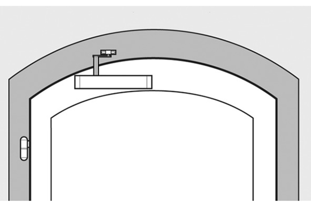 FERME-PORTE TJSS T 44B pour portes cintrée