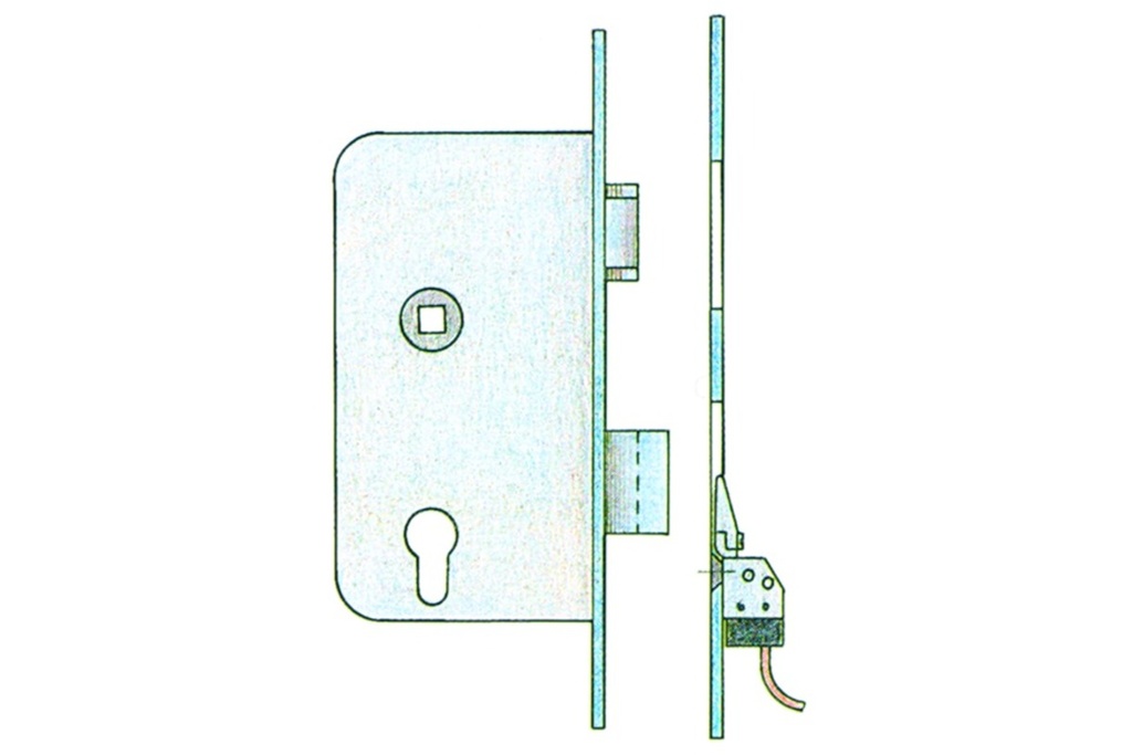Contact de fond de pêne basculant Mod. 878
