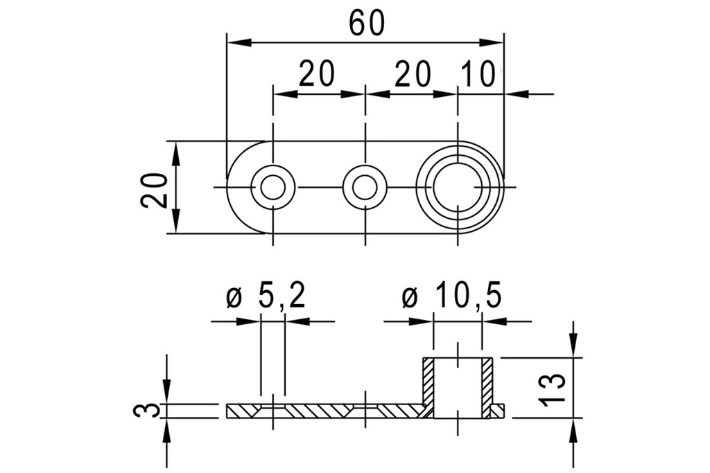 Guide de tringle MSL 1726