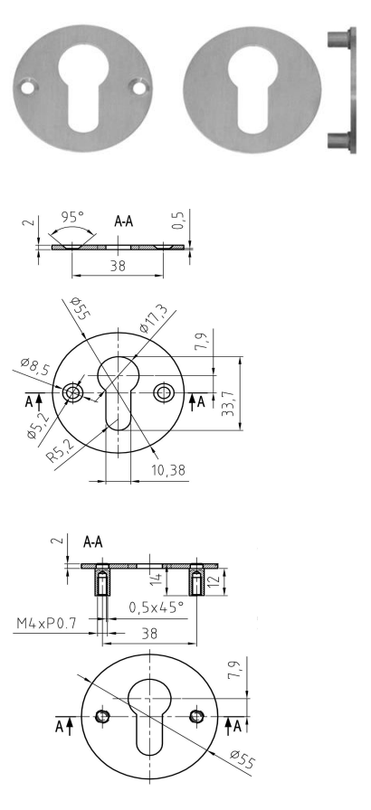 ROSACE INOX NICKAL (3040)
