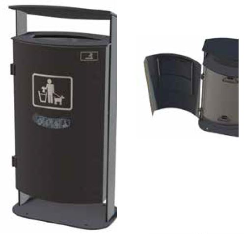 Poubelle Francine/3 70Lt