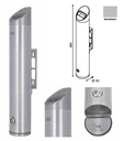 Cendrier Andreas 2.4 Lt Aluminium