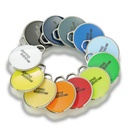 BADGES PORTE-CLES MIFARE DESFIRE 8K EV3 DORMAKABA A-BE-MID-SHINE (Noir)