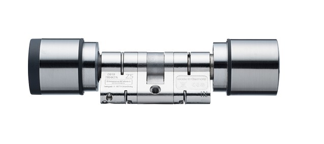 Cylindre numérique double bouton PZ Simons Voss AX – SC-MIFARE® – Confort passif (SV-Z5.EU.CO.30-30.M.G2.ZK)