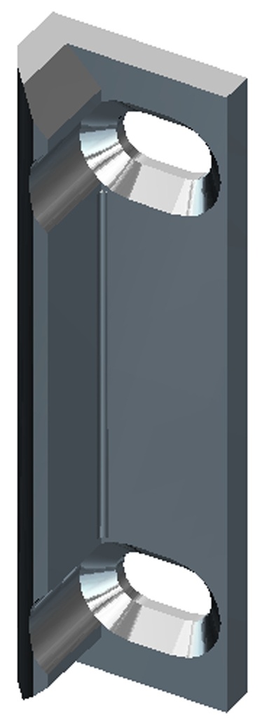 Demi-tour gâche électrique épais(trop de jeu) (Pour série 14,17)