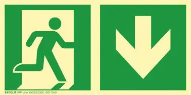 Panneaux de secours à longue photoluminescence EXPOLIT IMP-LINE