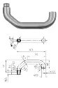POIGNÉE FEMELLE NICKAL POUR PORTE METALIQUE (EN179) 