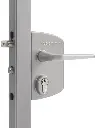 Serrure de portail de jardin pour tubes ronds et rectangulaire LOCINOX LARQ/LAKQ 