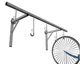 SUPPORT A VELO AVEC FIXATION MURALE