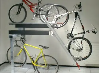 SUPPORT A VÉLO A 2 NIVEAUX  BILATÉRAL - ALUMINIUM  