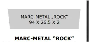 PLAQUETTES DE BOITES AUX LETTRES MARC-METAL "ROCK"