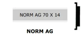 PLAQUETTES DE BOITES AUX LETTRES NORM AG 
