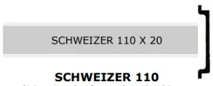 PLAQUETTES DE BOITES AUX LETTRES SCHWEIZER  110 